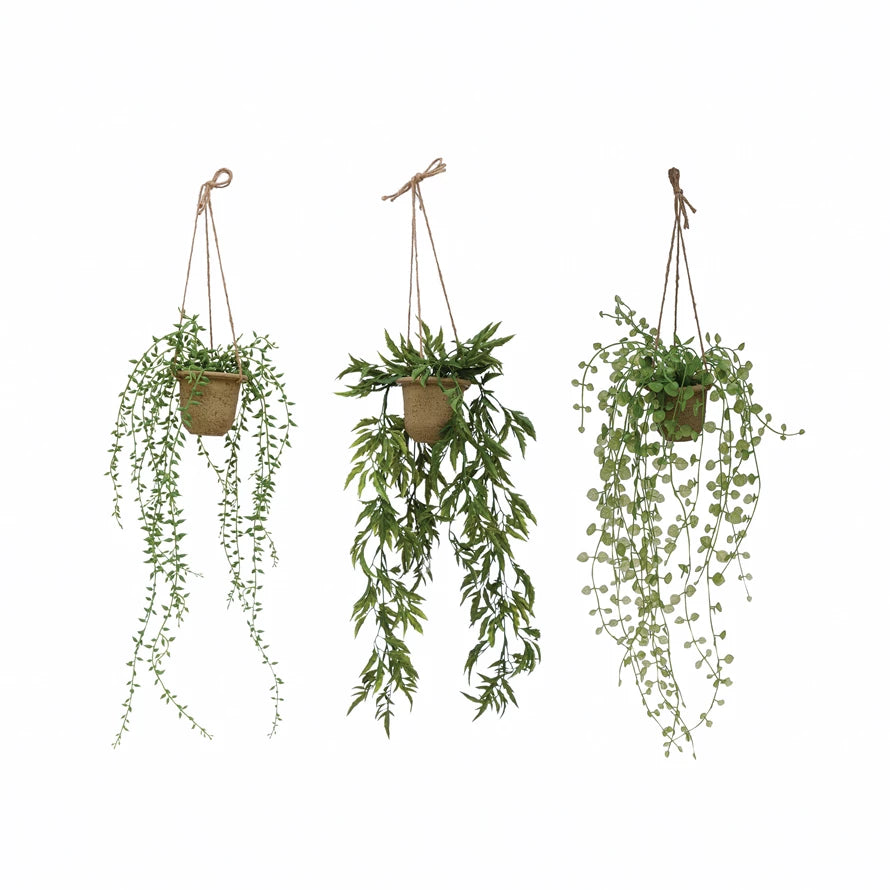 Hanging Faux Plants