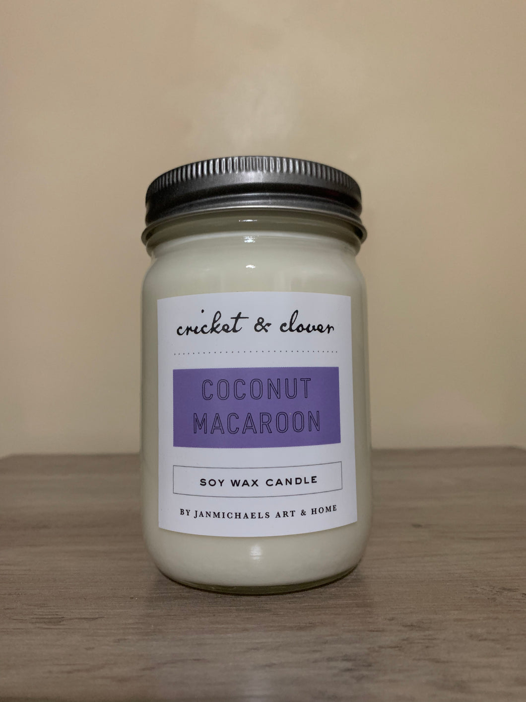 Coconut Macaroon Mason Candle