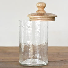 Load image into Gallery viewer, Glass Canister with Wooden Lid
