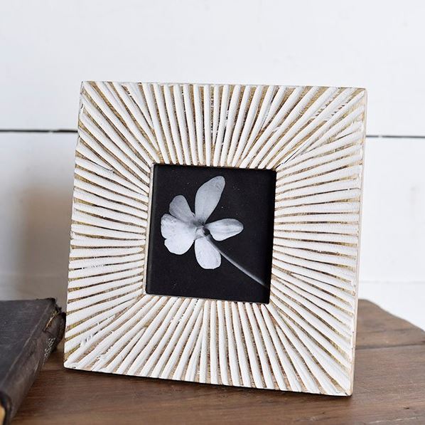 Sunburst Wood Photo Frame - 4x4