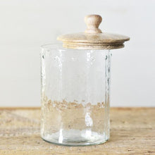 Load image into Gallery viewer, Glass Canister with Wooden Lid
