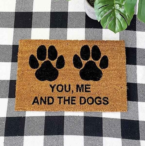 You, Me and the Dogs Doormat