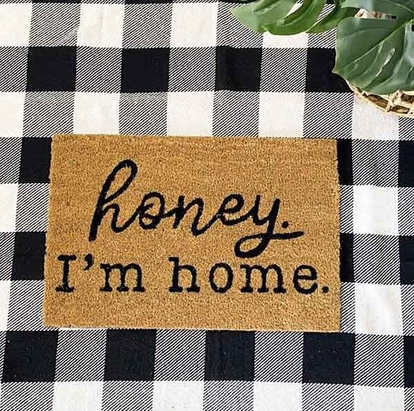 Honey I'm Home Doormat