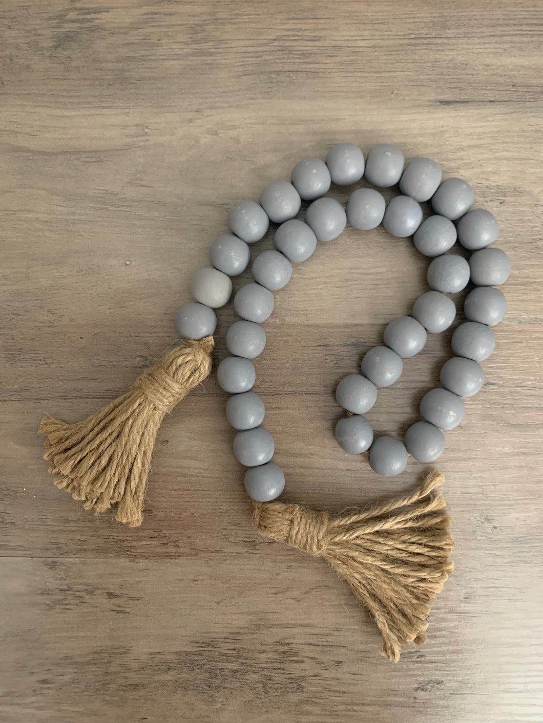 Gray Bead Garland