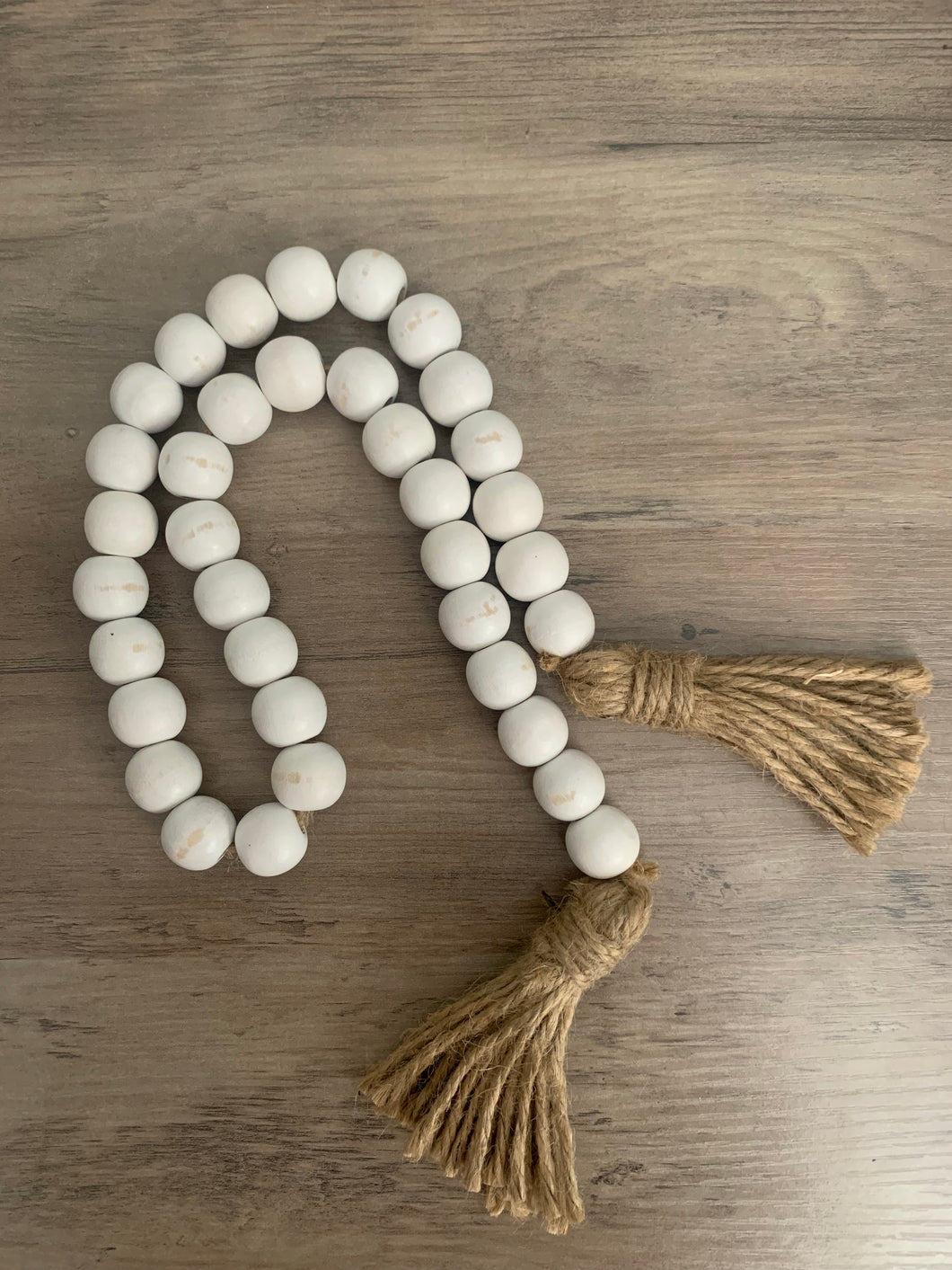 White Bead Garland