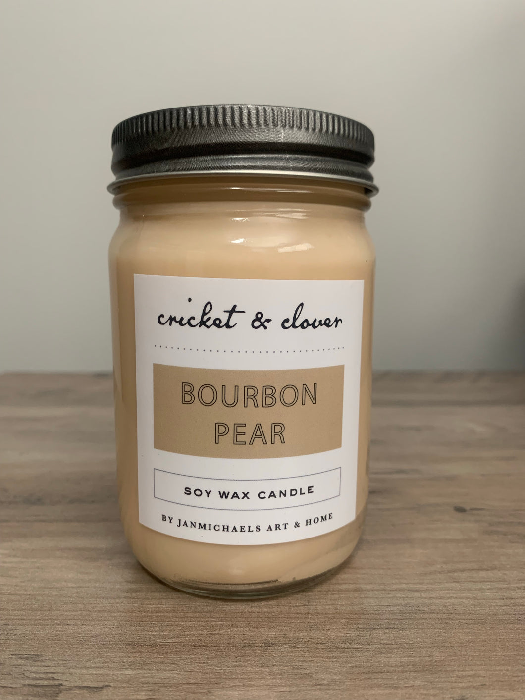 Bourbon Pear Mason Candle