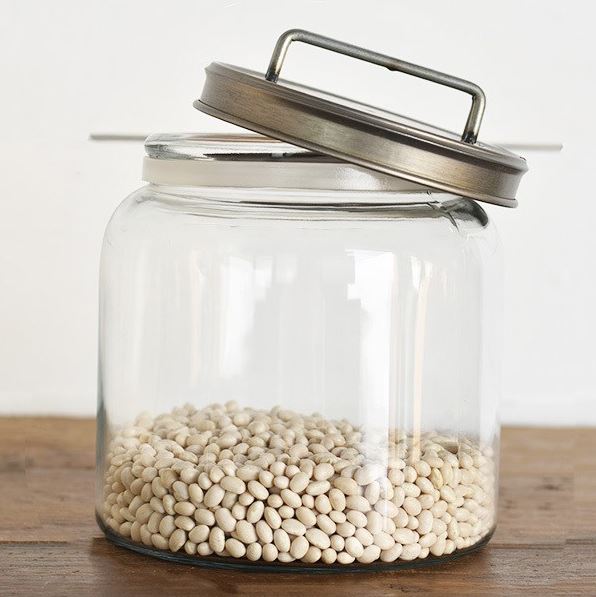 Glass Jar with Metal Lid